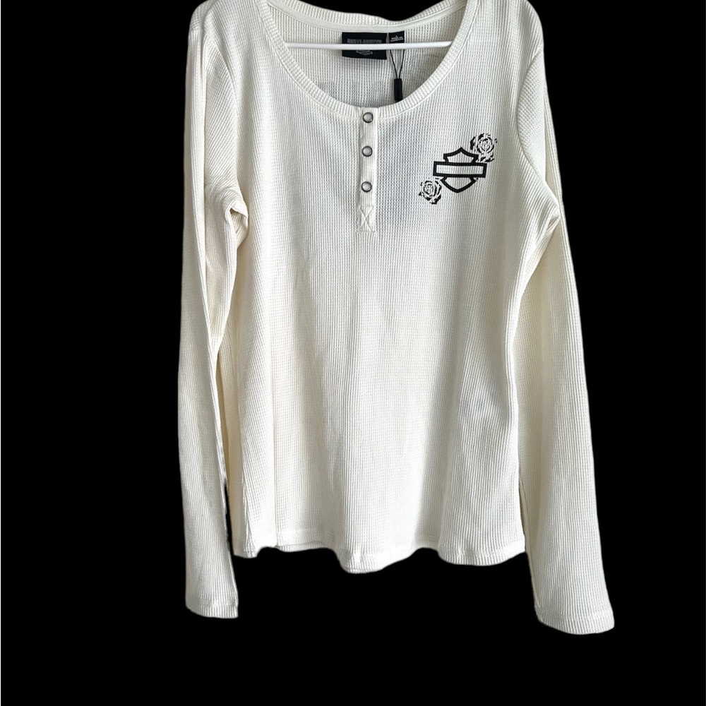 Women's Fireside Roses Thermal Henley
